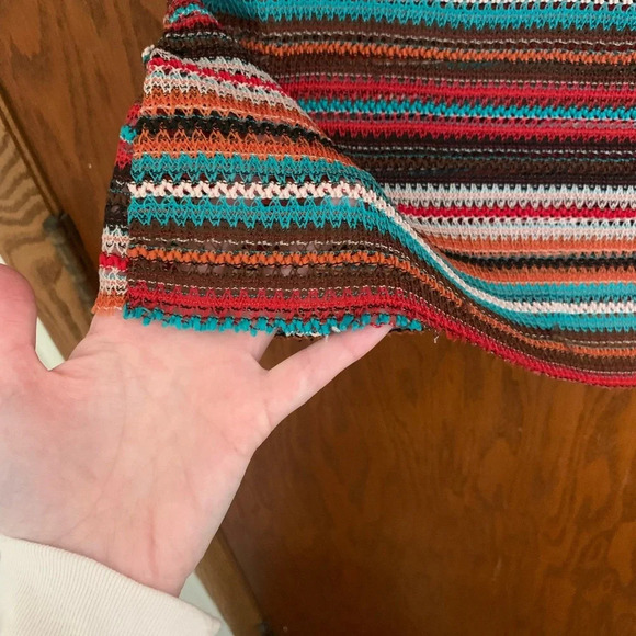 ZARA Knit Multi-Colored Blouse - Picture 5 of 6